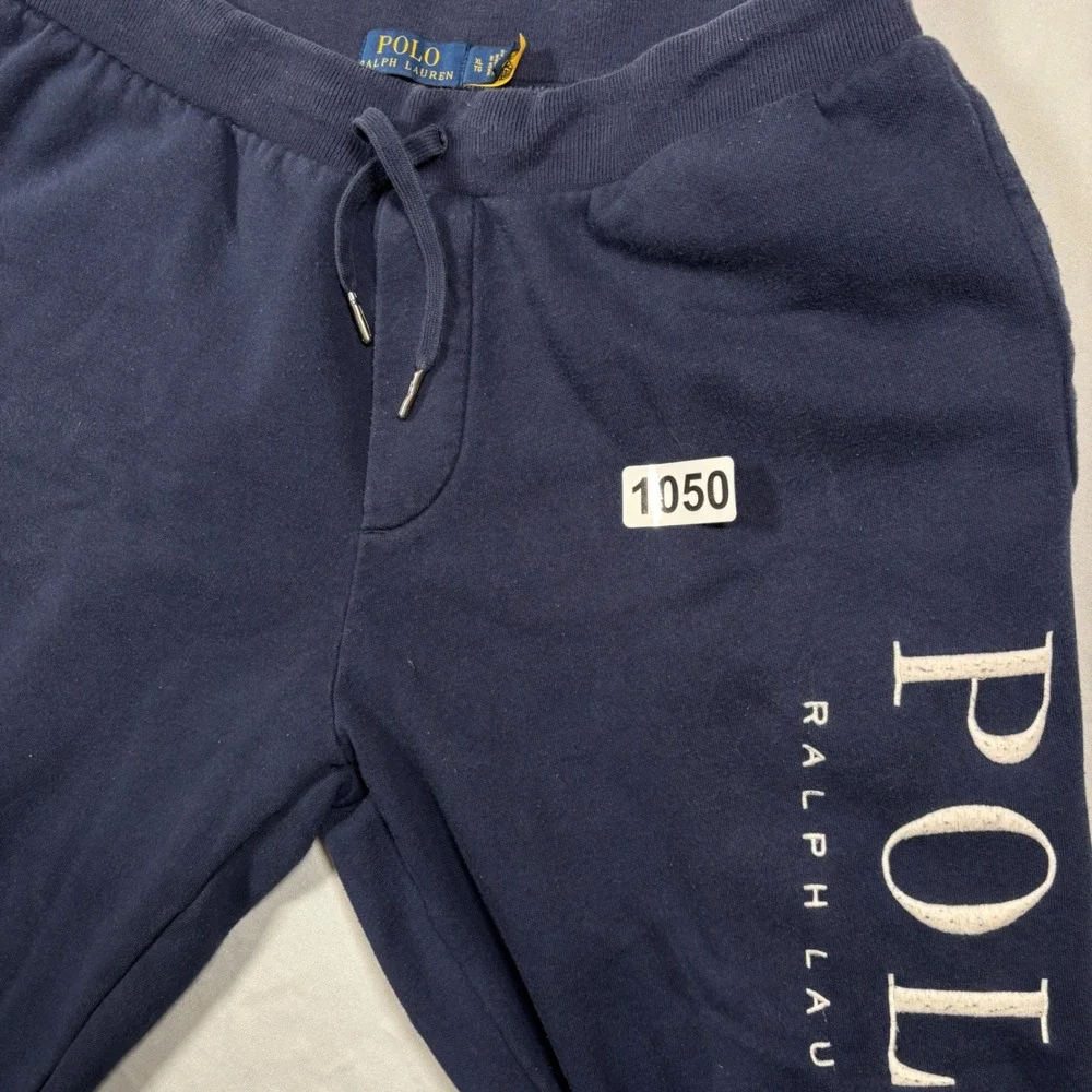 Polo Ralph Lauren Joggers Mens XL Navy Blue Logo Sweatpants Lounge Casual
